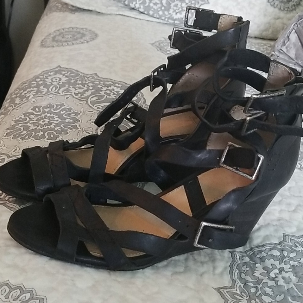 Frye Leather Wedges - Picture 2 of 3